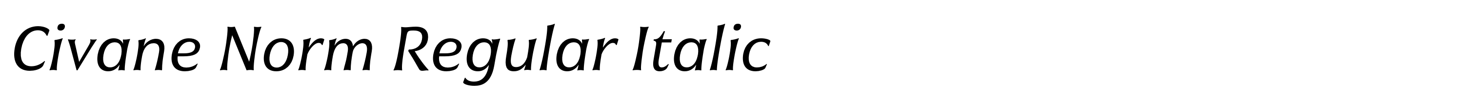 Civane Norm Regular Italic
